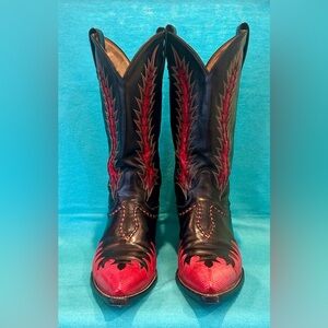Vintage Tony Lama Firewalker Cowboy Cowgirl Western Boots